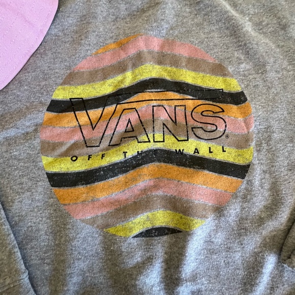 Vans Off the Wall sweatshirt & bucket hat set girls sz small. Adorable! New! - Picture 4 of 12